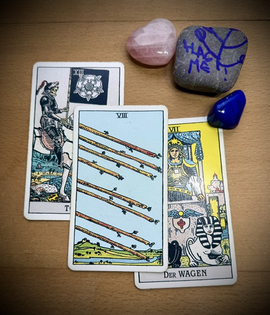 tarot artificial intelligence synchronicity eight of wands
